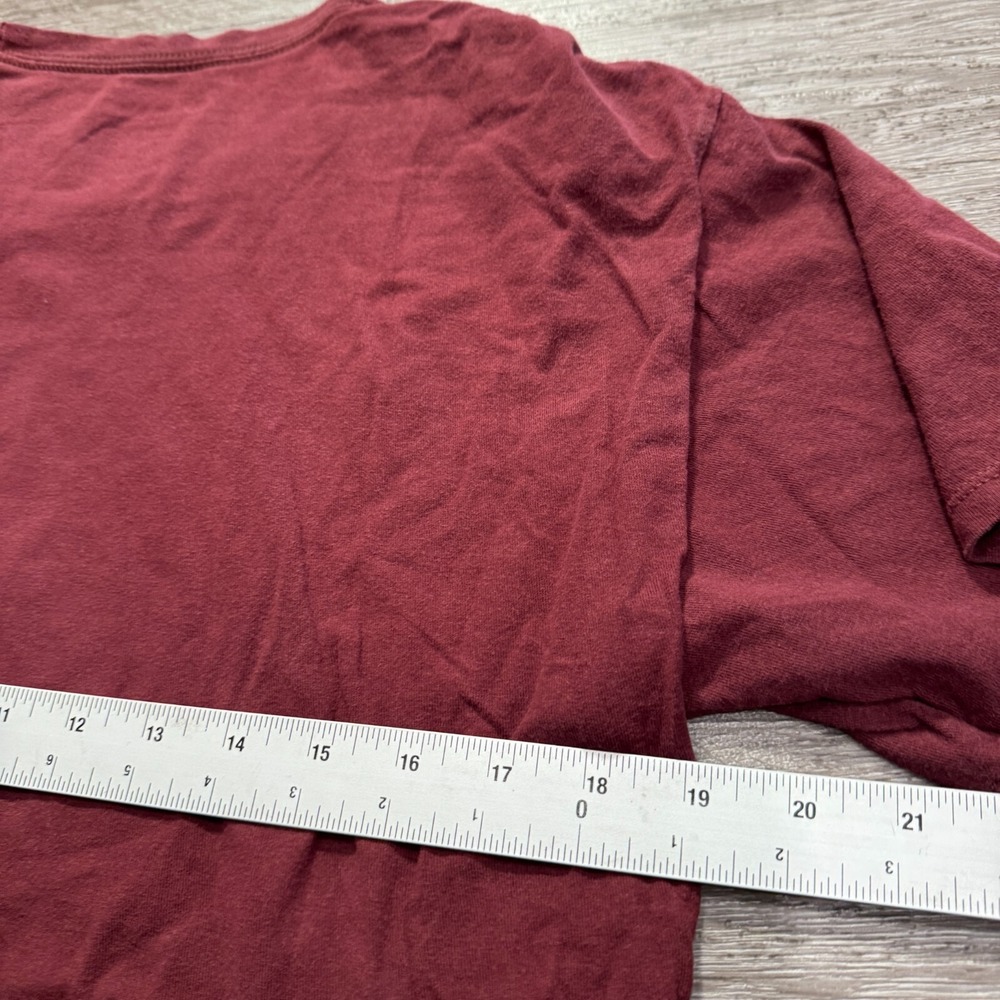 Vintage Champion Shirt Mens Medium red Cotton Casual Streetwear Adult Basic‎ - Picture 8 of 8